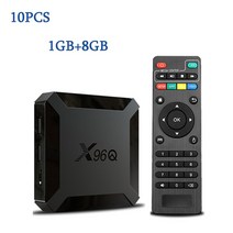 스마트 미디어 플레이어 셋톱 박스 안드로이드 100 Allwinner H313 쿼드 코어 2023 X96Q TV BOX 2GB 16GB 4K 로트당 10 개 도매, 5.영국 플러그  10PCS 1G 8G