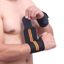 손목 보호대 아대 1pcs 파워 역도 핸드 랩 지원 체육관 훈련 바 팔찌 밴드 20, 오렌지, 협력사