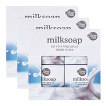 샤워메이트 우유 비누 90g 4개입 x 3개, 애경 샤워메이트 우유 비누 90g