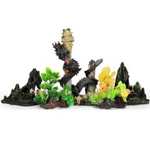 하스타투스 인공 장식품 수족관 바위 물고기 탱크, 6호 60cm 어항 패키지ㅡ6호