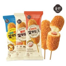 올반 핫도그 6종 중 3봉 골라담기 (2+1봉), 모짜체다 2봉_찰 핫도그 1봉
