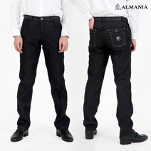 중년 남성 기모 일자 겨울 청바지 남자 스판 50대 의류