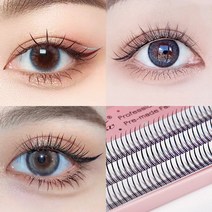 라페나 인조 속눈썹 셀프연장 부분 가닥 자연스러운 속눈썹 연장, (V)브이형 11(mm), 1개