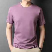 부티크 남성 새 여름 이온화 반팔 티셔츠 남성 라운드 넥 솔리드 컬러 패션 올 핏 핏 티셔츔츠
