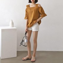 마롱패션 트임 블랙 카멜 아이보리 카키 여성 봄 여자 블라우스