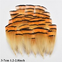 도매 천연 공작 꿩 깃털 작은 닭 거위 플라이 묶는 재료 수공예 액세서리 장식, 50 Piece, Size 3-7CM_7