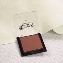 POMTOR 애견 강아지 고양이 볼터치 화장 염색 미용 반려동물 헤어초크 블러셔, 펫 블러셔-브라운 4g(염색브러쉬)개