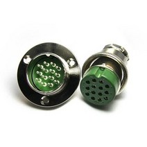 항공잭 30MM 날개타입 K-30-14핀 플러그 국내생산 원형커넥터 써큘러커넥터, 01_케이블, 1개