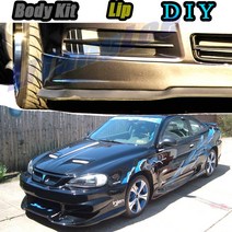 자동차 범퍼 립 프론트 스포일러 스커트 디플렉터 For Pontiac Grand Am MK5 1998 ~ 2005 Tune Car Modified Body Kit VIP H, 보여진 바와 같이, 1개