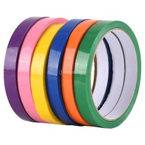 테이프볼 테이프공 타로카드 보드게임 만들기 크리에이티브 스티커 볼 테이프 6 개 다채로운 장식 장난감, 01 2.4cm A