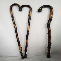 명아주지팡이 원목 목발 수제 노인 어르신 보조기, 지름 2.7-3.0cm