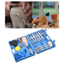 건담 공구 궁극니퍼 12 Pieces Modeling Spray Bottle Scraper Clay Sculpting Tools Set Crafts Kit, 한개옵션0