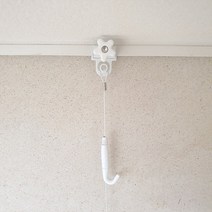 못없이액자걸기 벽에 달기 무타공 못안박고 못대신 걸이 후크 천장고리, 안뚜리 와이어 액자걸이, 안뚜리 액자걸이_화이트