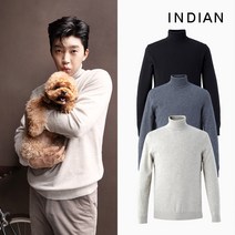 [INDIAN] 캐시미어 혼방 솔리드 롱터틀_MIEBFWW9121