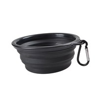 강아지대리석 강아지쿨매트 애견쿨매트 대리석매트 350/1000ml 대형 접을 수있는 개 애완 동물 접는 실리콘 그릇 야외 여행 휴대용 강아지 음식 컨테이너 피더 접시, [02] 1000ml, [02] Black