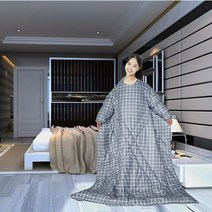 입는이불 담요 자취생 집순이 이불 게으른 이불 플러스 벨벳 겨울 베개 소매가있는 다기능