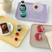 마카롱 파스텔 컬러 트레이 홈카페 다용도 쟁반 3사이즈 8컬러, 민트