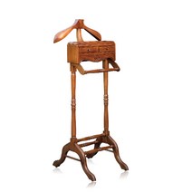 원목 스탠드 양복 옷걸이 정장 우드 행거 임원실 사장실 사무실 앤틱 스타일 옷걸이, 팔렛 원목 옷걸이