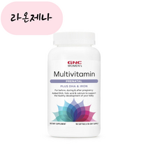 GNC 임산부용 멀티비타민 플러스 DHA 아이언 90캡슐, 1개, 90개
