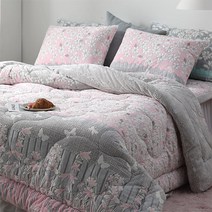 겨울 두꺼운 극세사 밍크 차렵 발열 먼지없는 이불 세트/단품 퀸/싱글