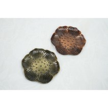 한차원 꽃 모양 잔 받침4P, 골드(4p), 4개