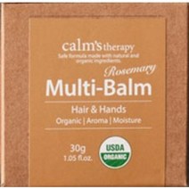 [정품] 캄스 테라피 멀티밤 오가닉 헤어왁스 헤어에센스 립케어 립밤 피부 케어, 30g, 1개, 로즈마리