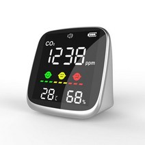 이산화 탄소 측정기 감지기 경보기 휴대용 공기질 모니터 온도 습도 테스터 CO2 교실 식당 1pc, [01] DM77, 01 DM77