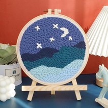 마술도구실플로랄 패턴 스타터 키트와 DIY 펀치 바늘 자수 키트 매직 터프팅 세트 뜨개질을 위한 파킹 크, 06 CCX51