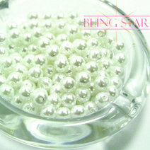 아크릴 진주 구슬 비즈 3mm~10mm 색상 다양/낚시줄 우레탄줄, 10mm, 라이트핑크