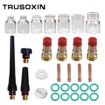 용접용품 용접노즐30pcs tig 용접 토치 액세서리 그루터기 가스 렌즈 4 12 wp-171826 토치 용접 용 파이렉스 유리 컵 키트 납땜 용품, 협력사