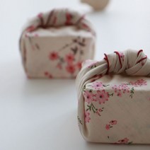 제이홈 꽃무늬 면보자기 SET, 핑크, 2장