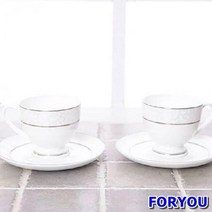 4p 본차이나 찻잔세트 잔세트 당초문커피 커피잔세트, 본상품