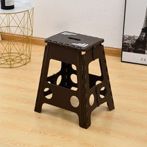 튼튼한 접이식 의자 캠핑용 의자 아이디어 휴대용 하중120kg, 브라운[45cm 높이]