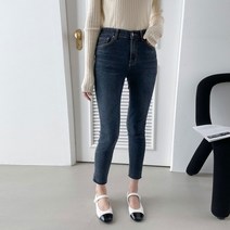 멋쭈 다크청 히든밴딩 스키니진