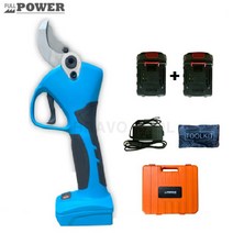 풀파워 P40 충전전지가위 무선 원예가위 전동가위 40mm 배터리2개세트, 본체+배터리2개(21V/2.0A)+충전기