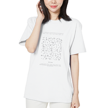 아이엠스톡 110~3XL 잔상 한글 반팔티 남녀공용 프린팅티셔츠