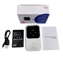 LTE WiFi 무선 인터넷 라우터 4G 100Mbps 모바일 광대역 핫스팟 모뎀 지원 5 디바이스 2400mAh 리튬 배터리