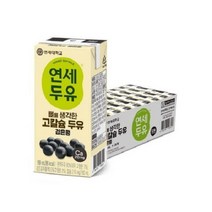 연세두유 뼈를 생각한 고칼슘 두유 검은콩, 140ml, 96개