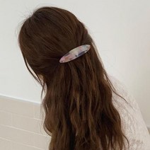 프랑스핀 셀룰로오스 헤어핀 리본 라운드 미니 자동핀