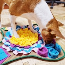 dog snuffle mat pet slow feeder dispenser Treats pad 워셔블 퍼즐 먹이는 코 작업 장난감 dog 실내 iq training sniffing, 밝은 회색, 매트와 15cm 볼
