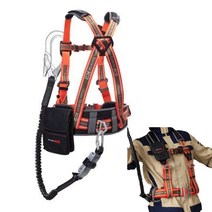 K2 상체식 안전벨트 오렌지 M 건설안전벨트 안전벨트전체식