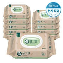 [깨끗한나라] 올그린 물티슈 캡형 (60매 x 10팩), 단품