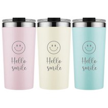 헬로스마일 파스텔스텐텀블러 기념품 답례품 졸업입학개업집들이어린이날선물, 골고루(랜덤)
