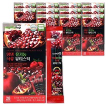 헬씨허그 탱탱 유기농 석류 콜라겐 젤리 석류 뷰티스틱 터키산 28포, 12개, 20g x 28포