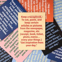 루카랩 스크랩 더 모먼트 한 달 플래너, 03 Blue checkerboard