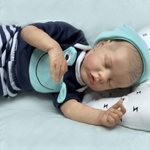 리본돌 프리미엄 애착 구체관절 인형 Reborn 자매 눈 소녀 트윈스 닫힌 Doll-Be, 02 Frog Pattern Dol