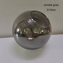 램프 덮개 전등 커버 매직 빈 조명 D13cm D15cm 투명 흰색 유리 스모크 그레이, 08 smoke grey D15cm