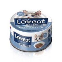 사조 러브잇 레드라벨 고양이 간식캔 160g, 흰살참치 + 멸치 혼합맛, 33개