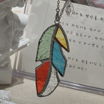 루체오luceo Lucky leaf suncatcher 감성소품 썬캐쳐, 레인보우