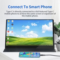 게이밍모니터 와이드 모니터 커브드 4K 휴대용 15.6 인치 IPS HDR FHD LCD 디스플레이 10 포인트 터치 스크, 01 영국 플러그